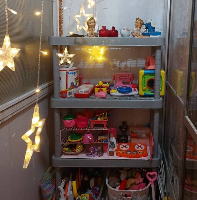 قفسه پلاستیکی مخصوص لوازم کودک